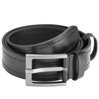 Ремень мужской кожаный Semi Line Black (P8236-0 S)