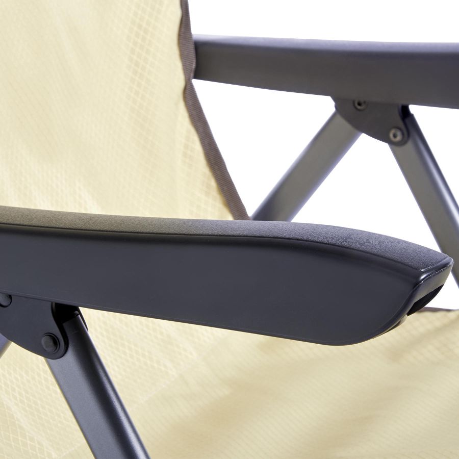 Кресло раскладное Uquip Justy XL Sand/Grey (244045)