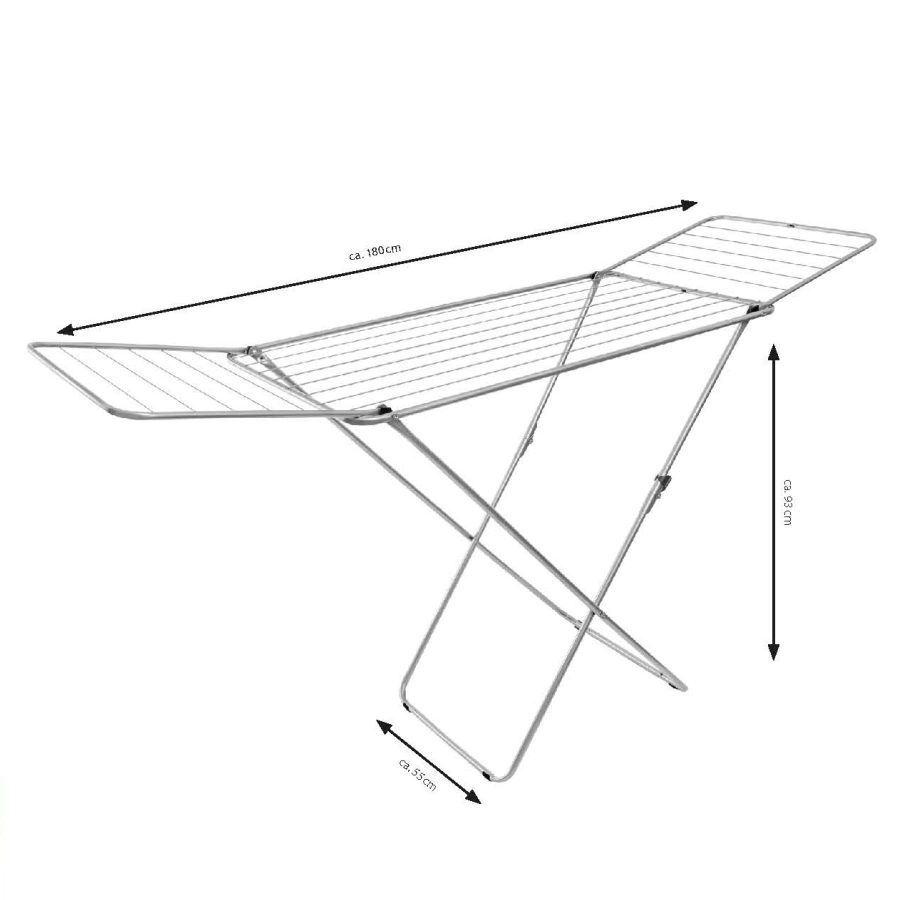 Сушка для белья напольная Casa Si Kolibri 18m Silver (CS42191C06)