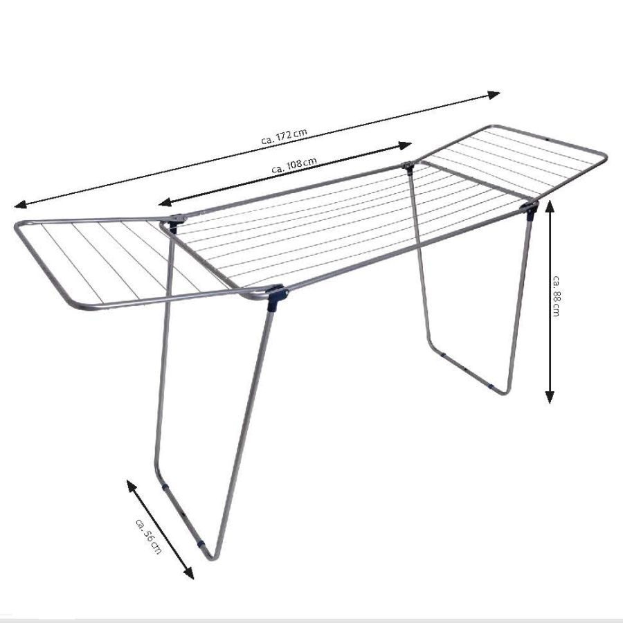 Сушка для белья напольная Casa Si Merkur Pure 18m Silver (CS92235S04C)