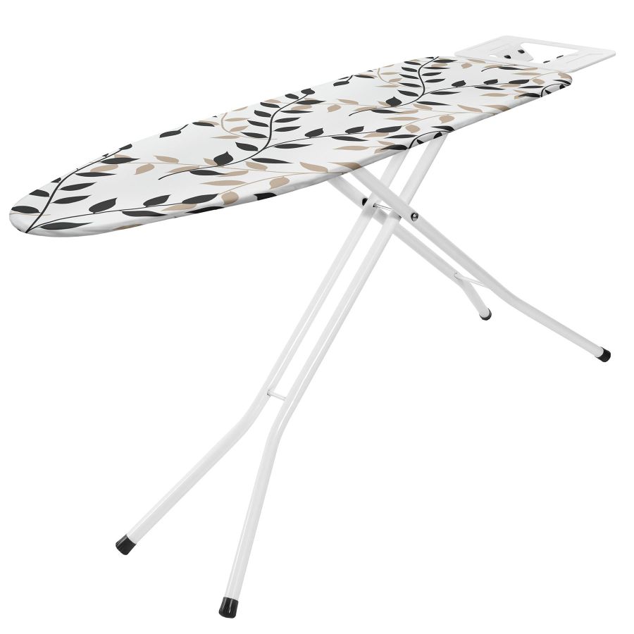 Доска для глажки Casa Si Superstandard Basic 120x38 White/Black Leaves (CS95150E166)