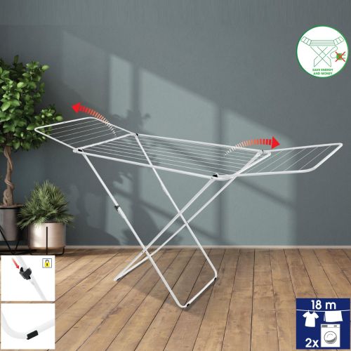 Сушка для белья напольная Casa Si Kolibri 18m White (CS42191C06D)