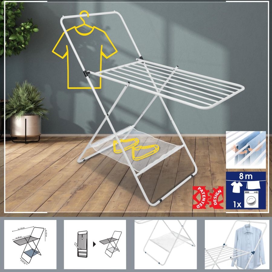 Сушка для белья напольная Casa Si City 8m White (CS92282W04)