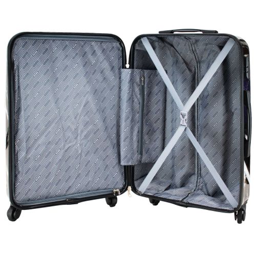 Чемодан большой Semi Line 28 дюймов (L) Polycarbonate/ABS-Plastic Black Marble (T5730-3)