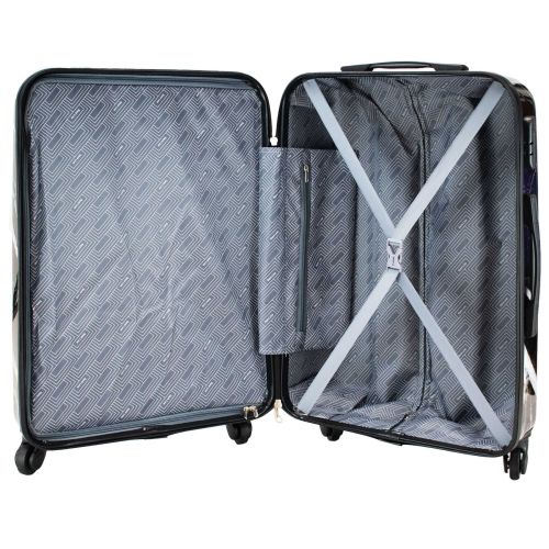 Чемодан средний Semi Line 24 дюйма (M) Polycarbonate/ABS-Plastic Black Marble (T5730-2)