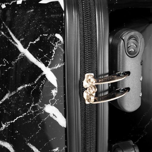 Чемодан средний Semi Line 24 дюйма (M) Polycarbonate/ABS-Plastic Black Marble (T5730-2)