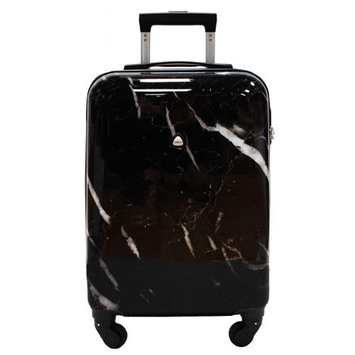 Чемодан малый для ручной клади Semi Line 20 (S) Polycarbonate/ABS-Plastic Black Marble (T5730-1)