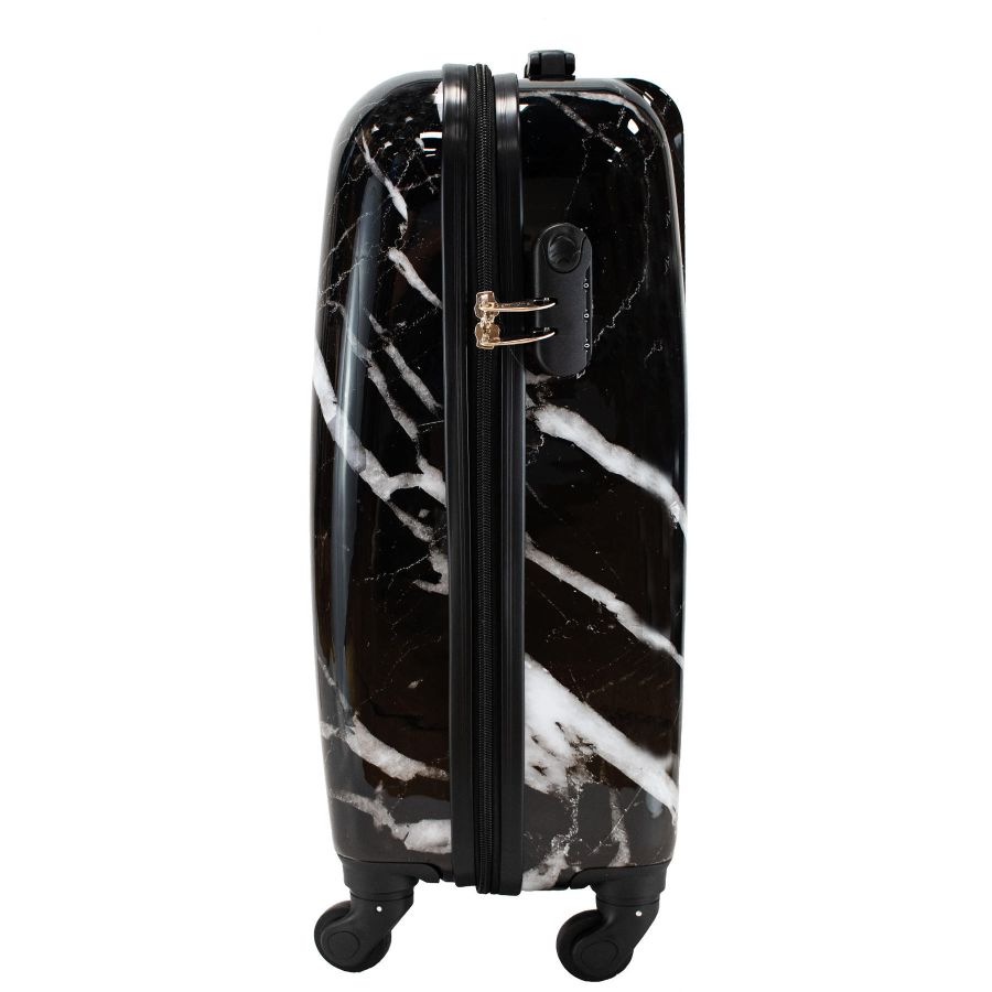 Чемодан малый для ручной клади Semi Line 20 (S) Polycarbonate/ABS-Plastic Black Marble (T5730-1)
