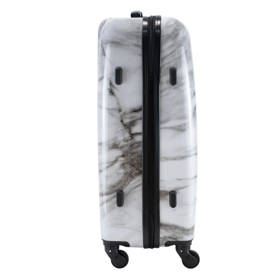 Чемодан средний Semi Line 24дюйма (M) Polycarbonate/ABS-Plastic White Marble (T5731-2)