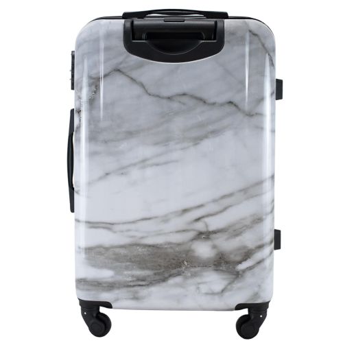 Чемодан средний Semi Line 24дюйма (M) Polycarbonate/ABS-Plastic White Marble (T5731-2)