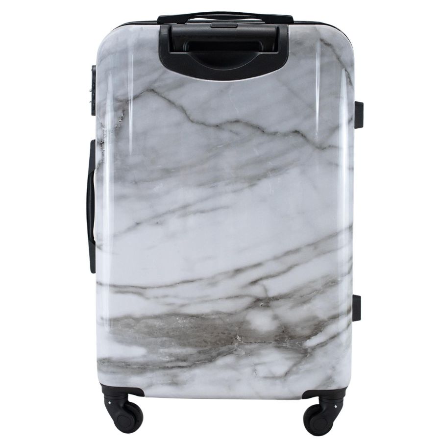 Чемодан средний Semi Line 24дюйма (M) Polycarbonate/ABS-Plastic White Marble (T5731-2)