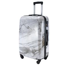 Чемодан большой Semi Line 28 дюймов (L) Polycarbonate/ABS-Plastic White Marble (T5731-3)