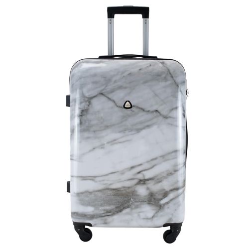 Чемодан большой Semi Line 28дюйма (L) Polycarbonate/ABS-Plastic White Marble (T5731-3)