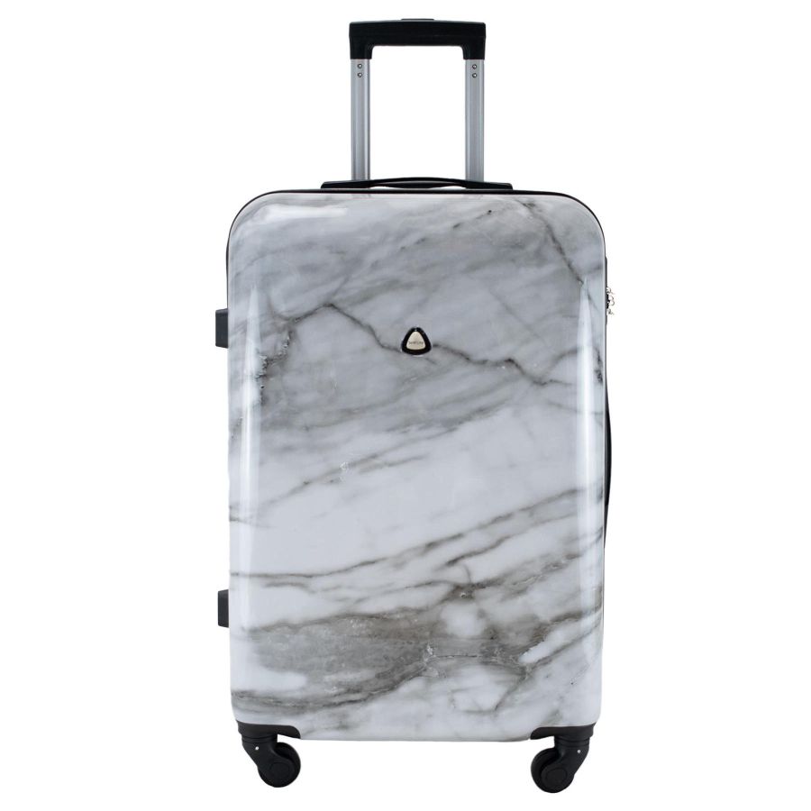 Чемодан большой Semi Line 28дюйма (L) Polycarbonate/ABS-Plastic White Marble (T5731-3)
