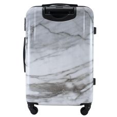 Чемодан большой Semi Line 28 дюймов (L) Polycarbonate/ABS-Plastic White Marble (T5731-3)