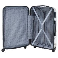 Чемодан большой Semi Line 28 дюймов (L) Polycarbonate/ABS-Plastic White Marble (T5731-3)