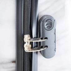 Чемодан большой Semi Line 28 дюймов (L) Polycarbonate/ABS-Plastic White Marble (T5731-3)