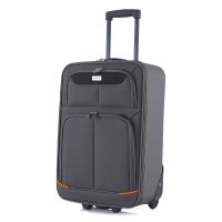 Чемодан малый для ручной клади Semi Line 20 дюймов (S) дюймов (S) Polyester Grey/Orange Lines (T5754-1)