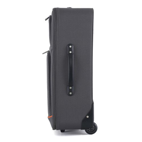 Чемодан средний Semi Line 24 дюйма (M) Polyester Grey/Orange Lines (T5754-2)
