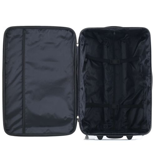 Чемодан средний Semi Line 24 дюйма (M) Polyester Grey/Orange Lines (T5754-2)