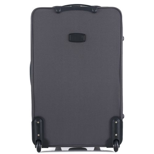 Чемодан средний Semi Line 24 дюйма (M) Polyester Grey/Orange Lines (T5754-3)