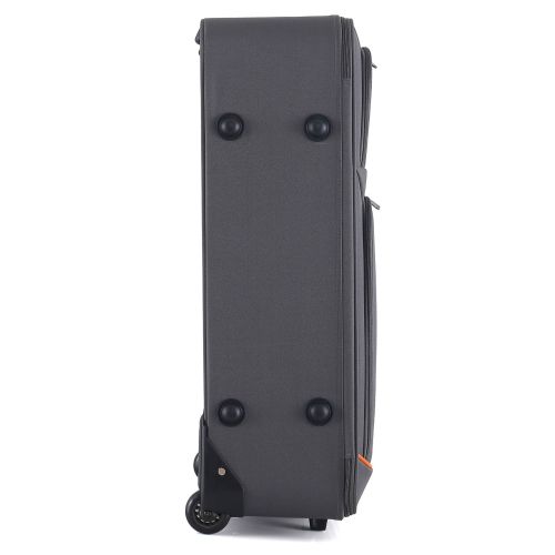 Чемодан средний Semi Line 24 дюйма (M) Polyester Grey/Orange Lines (T5754-3)