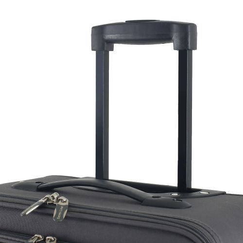 Чемодан средний Semi Line 24 дюйма (M) Polyester Grey/Orange Lines (T5754-3)