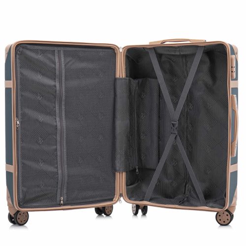 Чемодан малый под ручную кладь Semi Line 20 (S) ABS-Plastic Green-Navy (T5838-2)