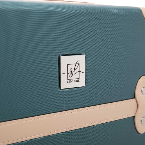 Чемодан большой Semi Line 28 дюймов (L) ABS-Plastic Green-Navy (T5838-4)