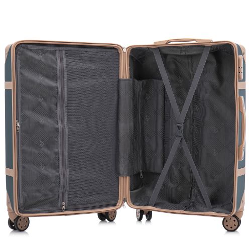 Чемодан большой Semi Line 28 дюймов (L) ABS-Plastic Green-Navy (T5838-4)