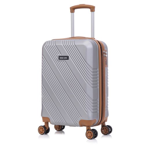Чемодан малый для ручной клади Semi Line 20 (S) ABS-Plastic Light Grey (T5849-1)