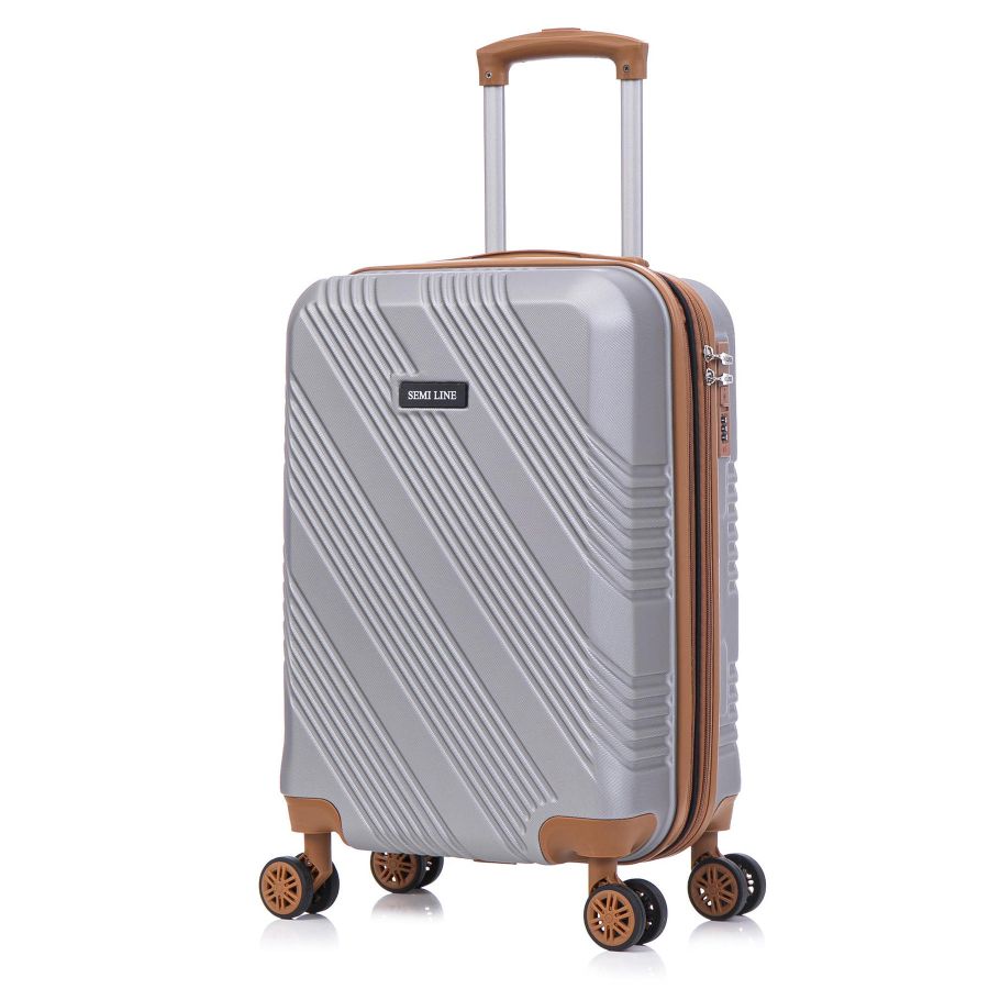 Чемодан малый для ручной клади Semi Line 20 (S) ABS-Plastic Light Grey (T5849-1)