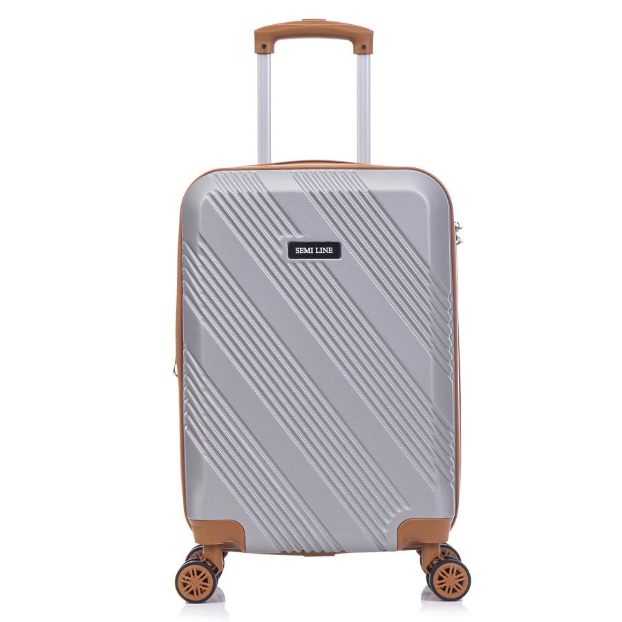 Чемодан малый для ручной клади Semi Line 20 (S) ABS-Plastic Light Grey (T5849-1)
