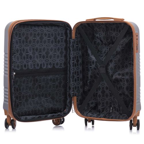 Чемодан малый для ручной клади Semi Line 20 (S) ABS-Plastic Light Grey (T5849-1)