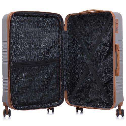 Чемодан средний Semi Line 24 дюйма (M) ABS-Plastic Light Grey (T5849-2)