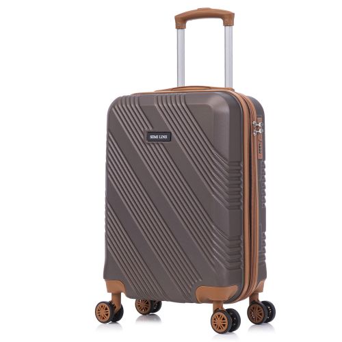 Чемодан маленький для ручной клади Semi Line 20 (S) ABS-Plastic Brown (T5850-1)