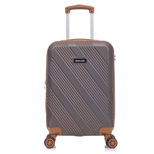 Чемодан маленький для ручной клади Semi Line 20 (S) ABS-Plastic Brown (T5850-1)
