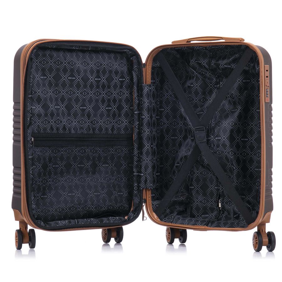 Чемодан маленький для ручной клади Semi Line 20 (S) ABS-Plastic Brown (T5850-1)
