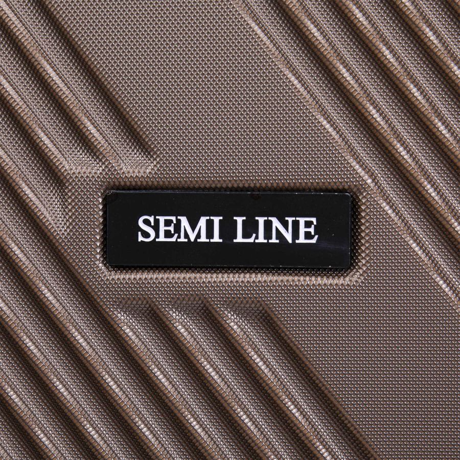 Чемодан маленький для ручной клади Semi Line 20 (S) ABS-Plastic Brown (T5850-1)