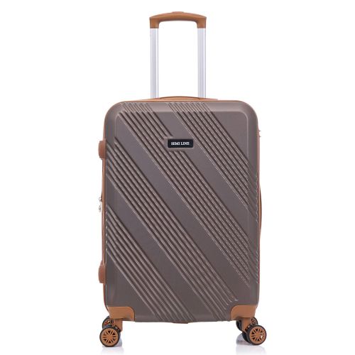 Чемодан средний Semi Line 24 дюйма (M) ABS-Plastic Brown (T5850-2)