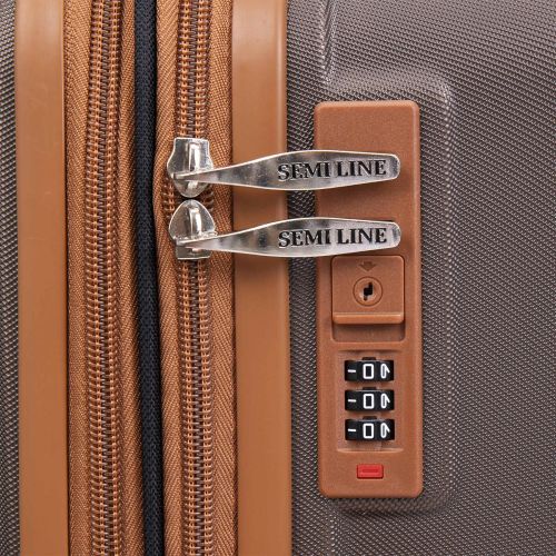 Чемодан средний Semi Line 24 дюйма (M) ABS-Plastic Brown (T5850-2)