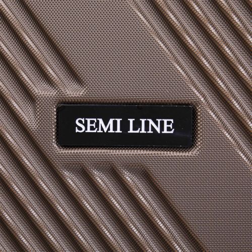 Чемодан средний Semi Line 24 дюйма (M) ABS-Plastic Brown (T5850-2)