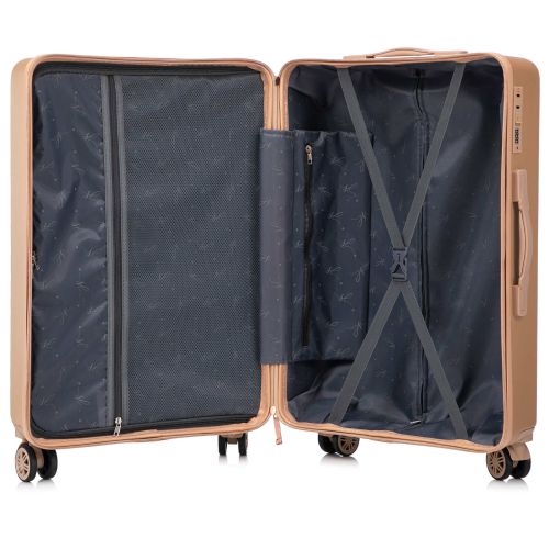 Чемодан средний Semi Line 24 дюйма (M) ABS-Plastic Golden (T5912-2)