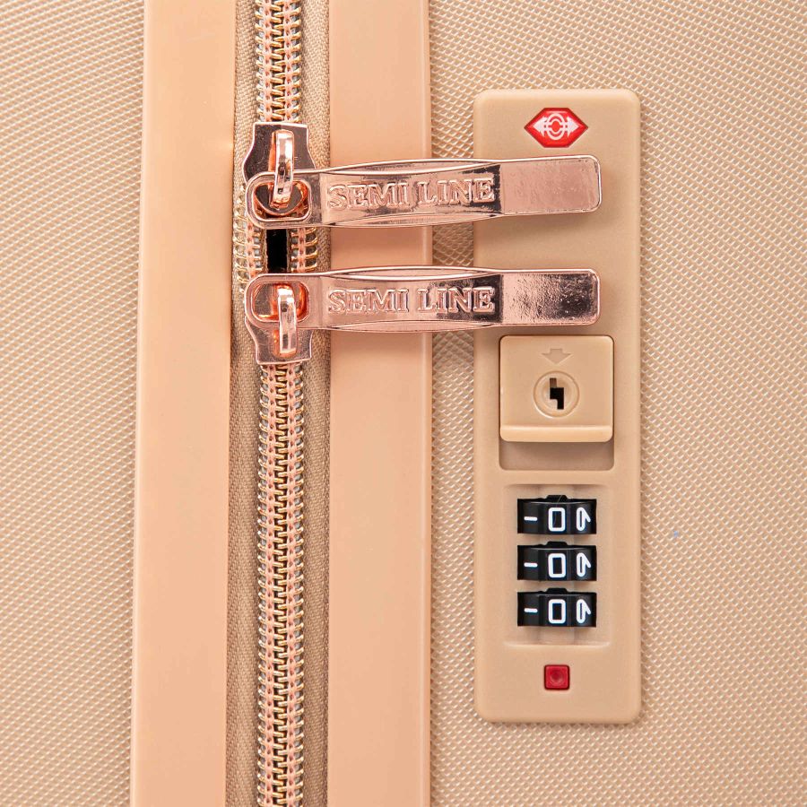 Чемодан средний Semi Line 24 дюйма (M) ABS-Plastic Golden (T5912-2)