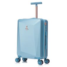 Чемодан маленький для ручной клади Semi Line 20 дюймов (S) дюймов (S) ABS-Plastic Light Blue (T5913-1)
