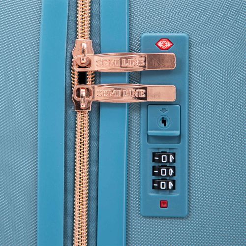 Чемодан средний Semi Line 24 дюйма (M) ABS-Plastic Light Blue (T5913-2)
