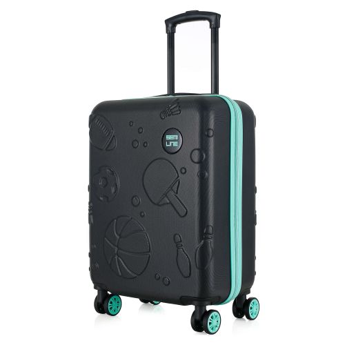 Чемодан малый детский Semi Line 20 (S) ABS-Plastic Black/Blue (T5889-2)