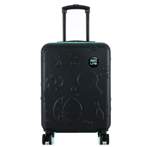 Чемодан малый детский Semi Line 20 (S) ABS-Plastic Black/Blue (T5889-2)