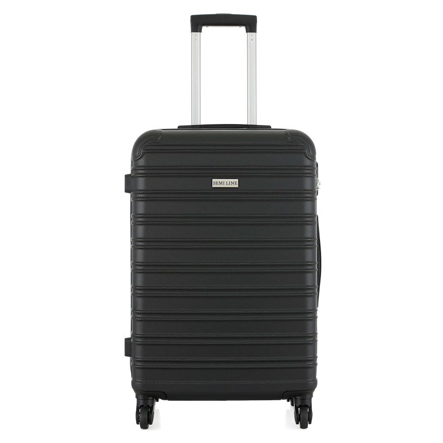 Чемодан средний Semi Line 24 дюйма (M) ABS-Plastic Black (T5953-2)