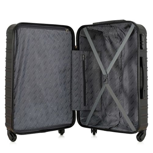 Чемодан средний Semi Line 24 дюйма (M) ABS-Plastic Black (T5953-2)